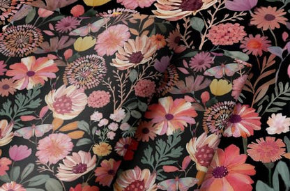 Vintage Floral Wallpaper Peel and Stick Boho Wall Paper Removable Waterproof Botanical Contact Paper for Bedroom