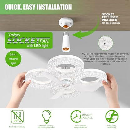 Socket Ceiling Fan Light