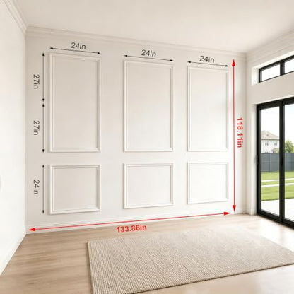 Premade Peel and Stick Wall Molding Kit