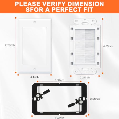 in wall Cable Management kit W