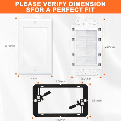 in wall Cable Management kit W