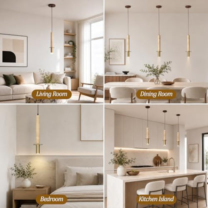 Yellow Travertine Pendant Light Wabi