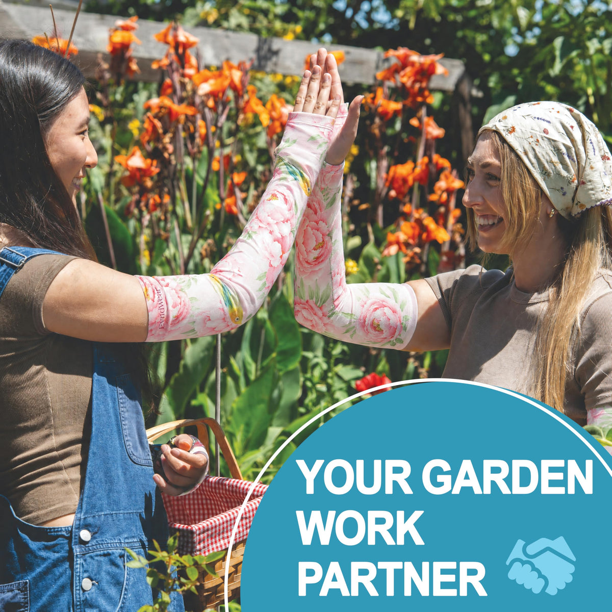 Gardening Sleeves (XX-Large / Pink Floral Garden)