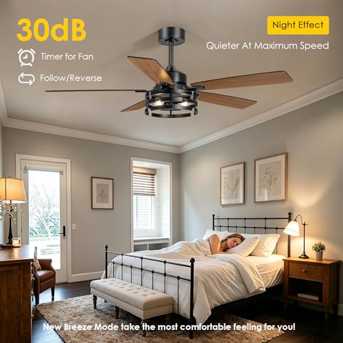 52 Inch Ceiling Fan with Light