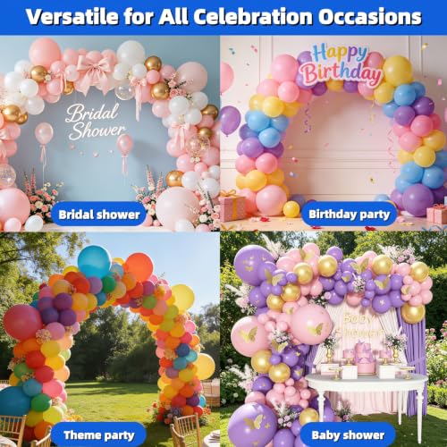 Balloon Arch Kit with Clear Spring Clamps for Party Decorations