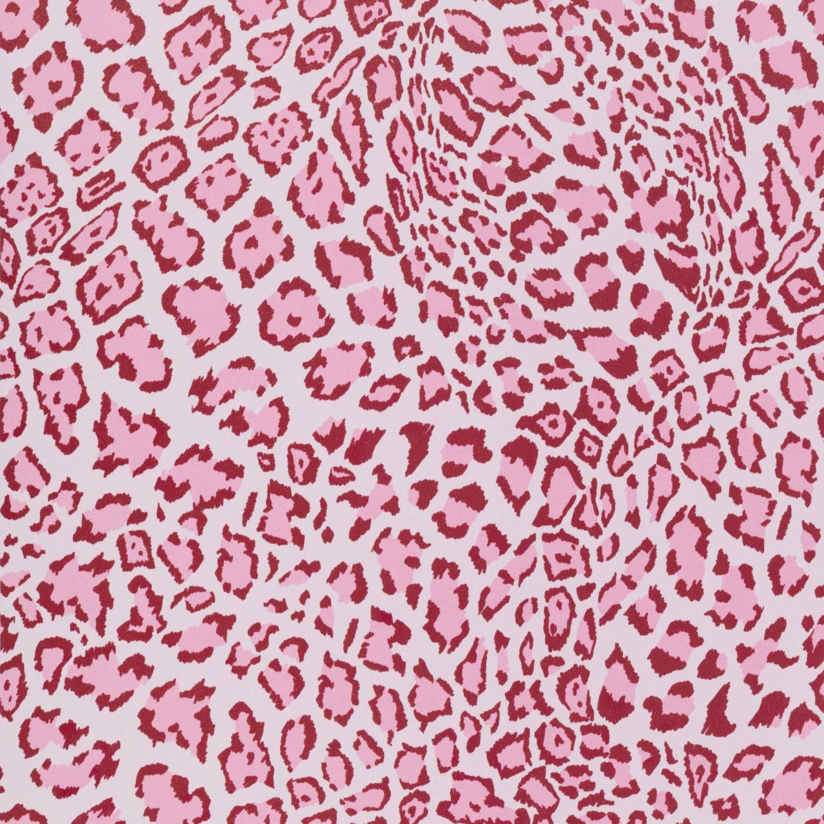 Cheetah Print Decor Peel and Stick Wallpaper (Pink / 17.3" x 118")