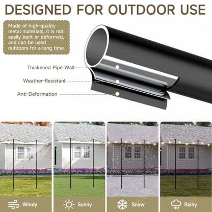 Poles for Outdoor String Lights
