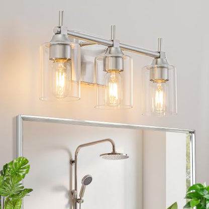 3 Light Modern Bathroom Vanity Light (3-light / Brushed Nickel)