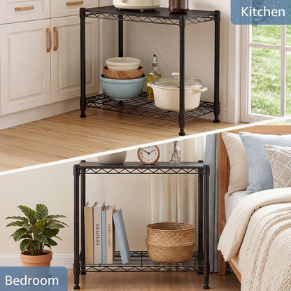 2 Tier Metal Storage Shelves (2 Tiers)