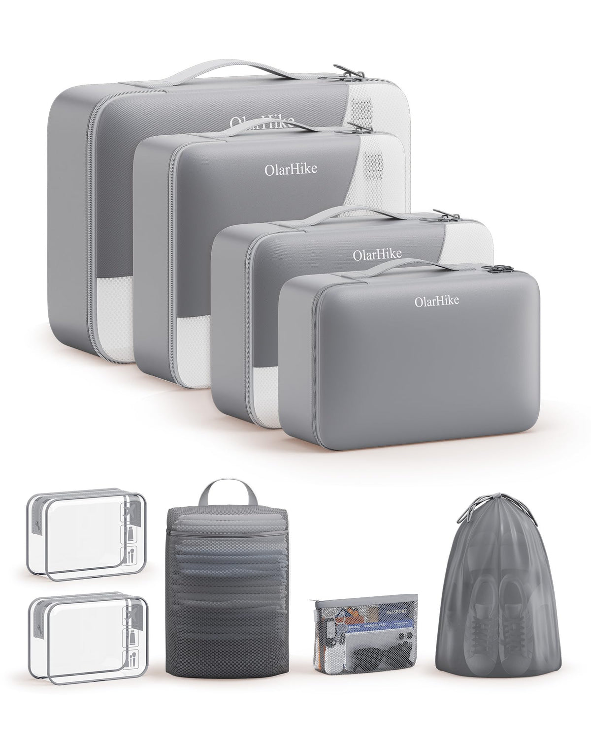Packing Cubes for Travel (04 Gray)