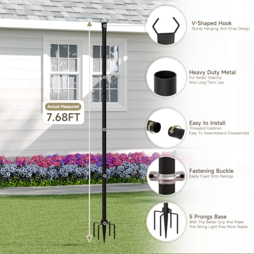 Poles for Outdoor String Lights