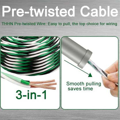 THHN Wire 3 Conductor Twisted Cable