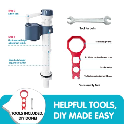 Complete Toilet Repair Kit with Chain
