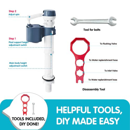 Complete Toilet Repair Kit with Chain