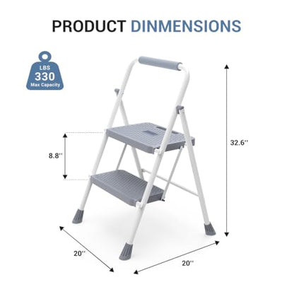 Step Ladder Sturdy Step Stool with Anti