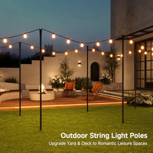 Poles for Outdoor String Lights