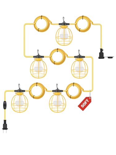 Ipckorin Led Construction String Lights 75W 50FT&150W 100FT