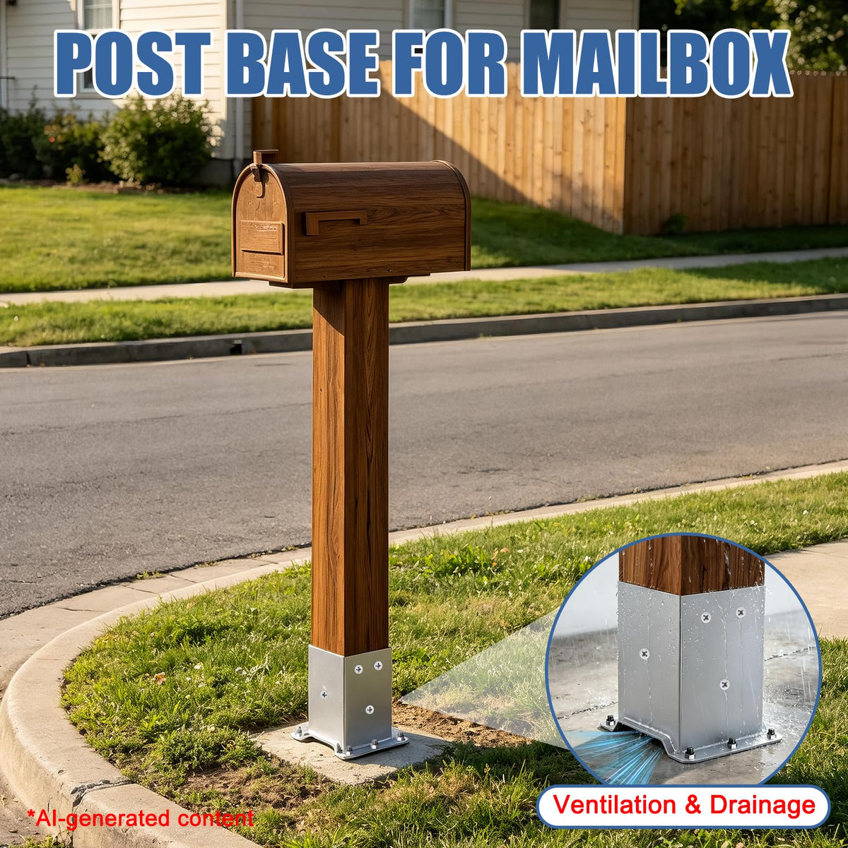 4 Pcs Silver 4"x 4" Post Base Fit (Silver / 4"x 4")
