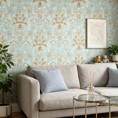 Vintage French Peel and Stick Floral Wallpaper