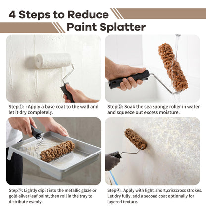 2‑Pack 6'' Sea Sponge Roller for Painting (KJ-ZH0001)