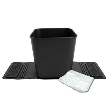 Car Trash Can (Black with Flap / Small)