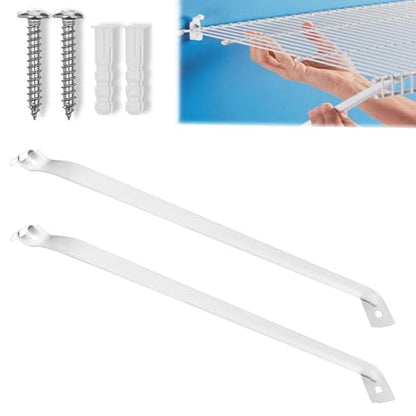 6PCS 12 inch Wire Shelf Brackets