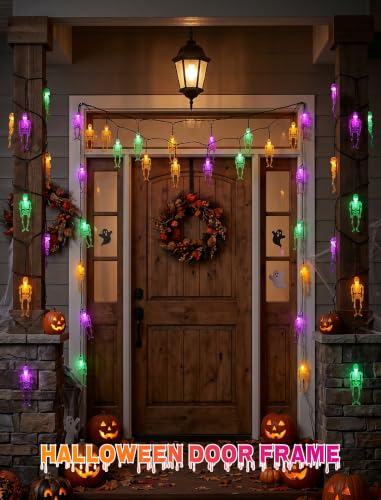 8.5Ft Outdoor Halloween Skeleton String Light (Skeleton)