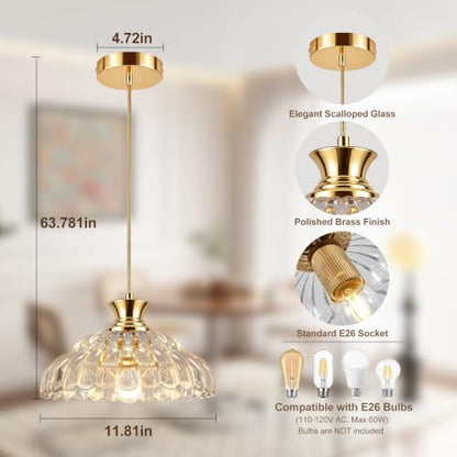 Gold Pendant Light Fixture