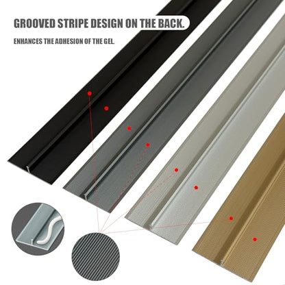 3PCS Aluminum T Molding Floor Transition Strip