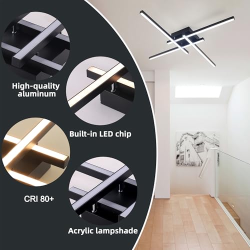 Modern LED Linear Chandelier 21"