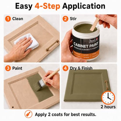 Cabinet Paint (Olive Green / 16 Fl Oz (Pack of 1))