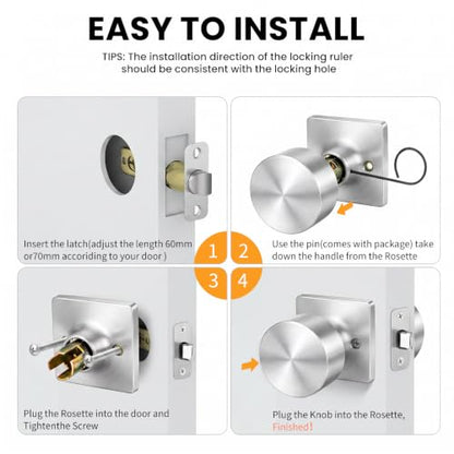 Brushed Nickel Closet Door Knobs (Brushed Nickel)