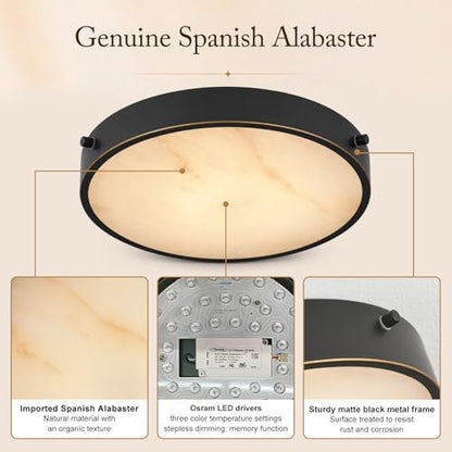 Modern Alabaster Flush