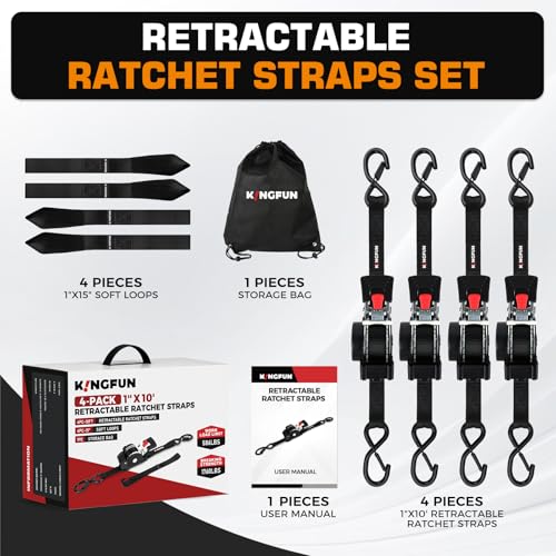 Retractable Ratchet Straps