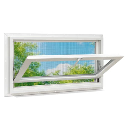 Vinyl Basement Hopper Window