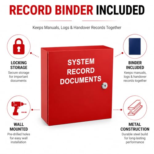 System Record Documents Enclosure with Record Binder