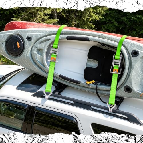 2" x20' Ratchet Straps with J Hooks