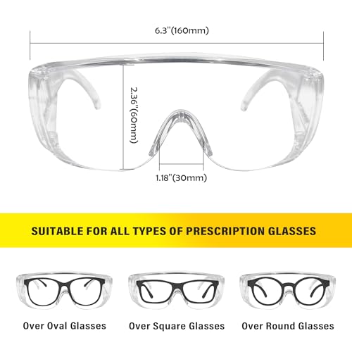 Clear Safety Glasses Over Eyeglasses
