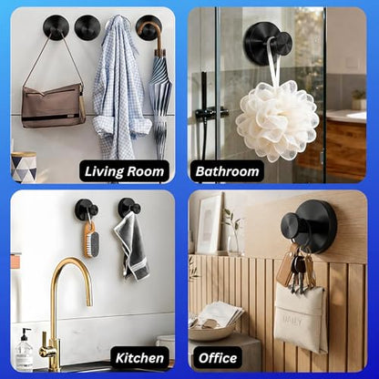 Suction Cup Hooks for Shower & Bathroom. Drill