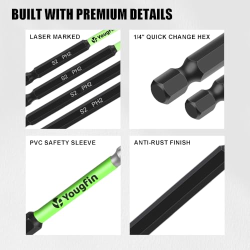 Screwdriver Bit Sets Impact Torx Hex PH2 PZ2
