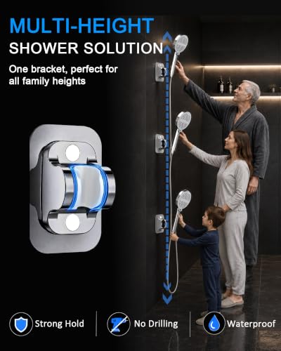High Pressure Shower Head with Handheld (Chrome)
