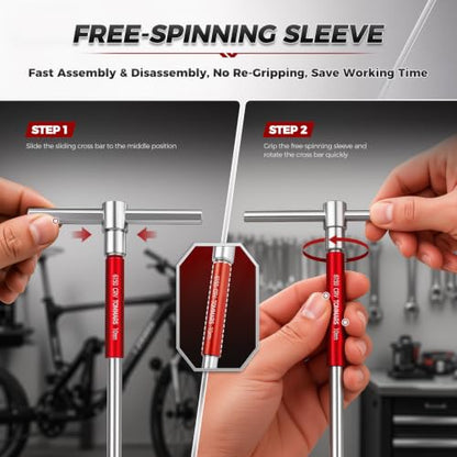 Sliding T Handle Allen Wrench Set