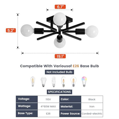 Sputnik Ceiling Light