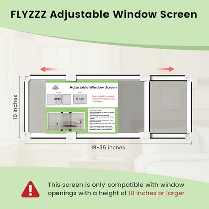 Adjustable Window Screen for Hung Windows