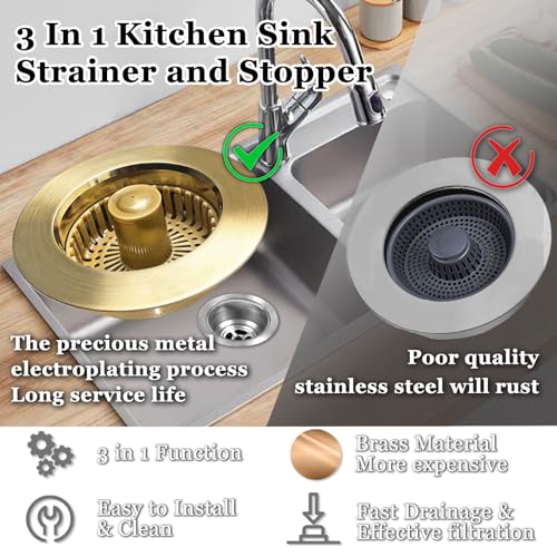 3 in 1 Kitchen Sink Stopper