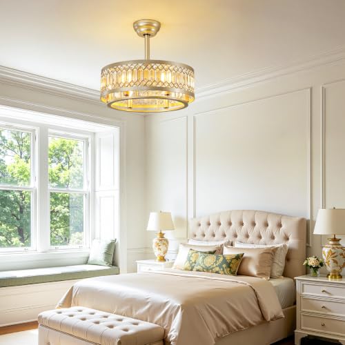 Gold Fandelier Ceiling Fans with Lights