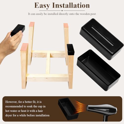 2x4s Wood Post End Cap