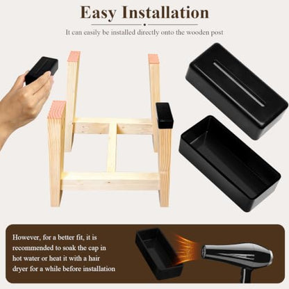 2x4s Wood Post End Cap