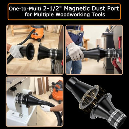 2‑1 2 Inch Magnetic Dust Collection Connector