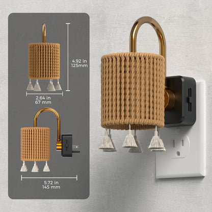 Night Lights Plug into Wall (Gold Ring-3000K / 1 Pack)